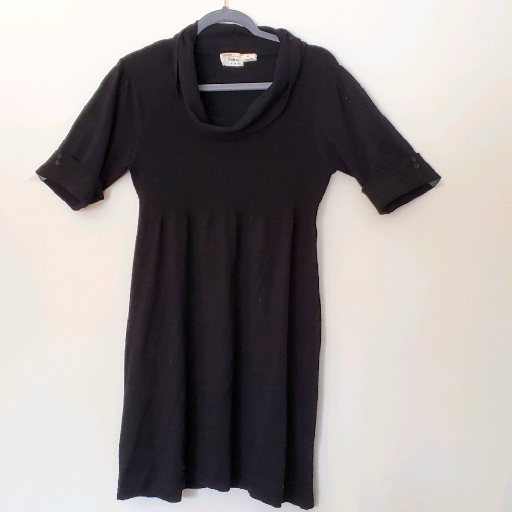 Short sleeve sweater dress